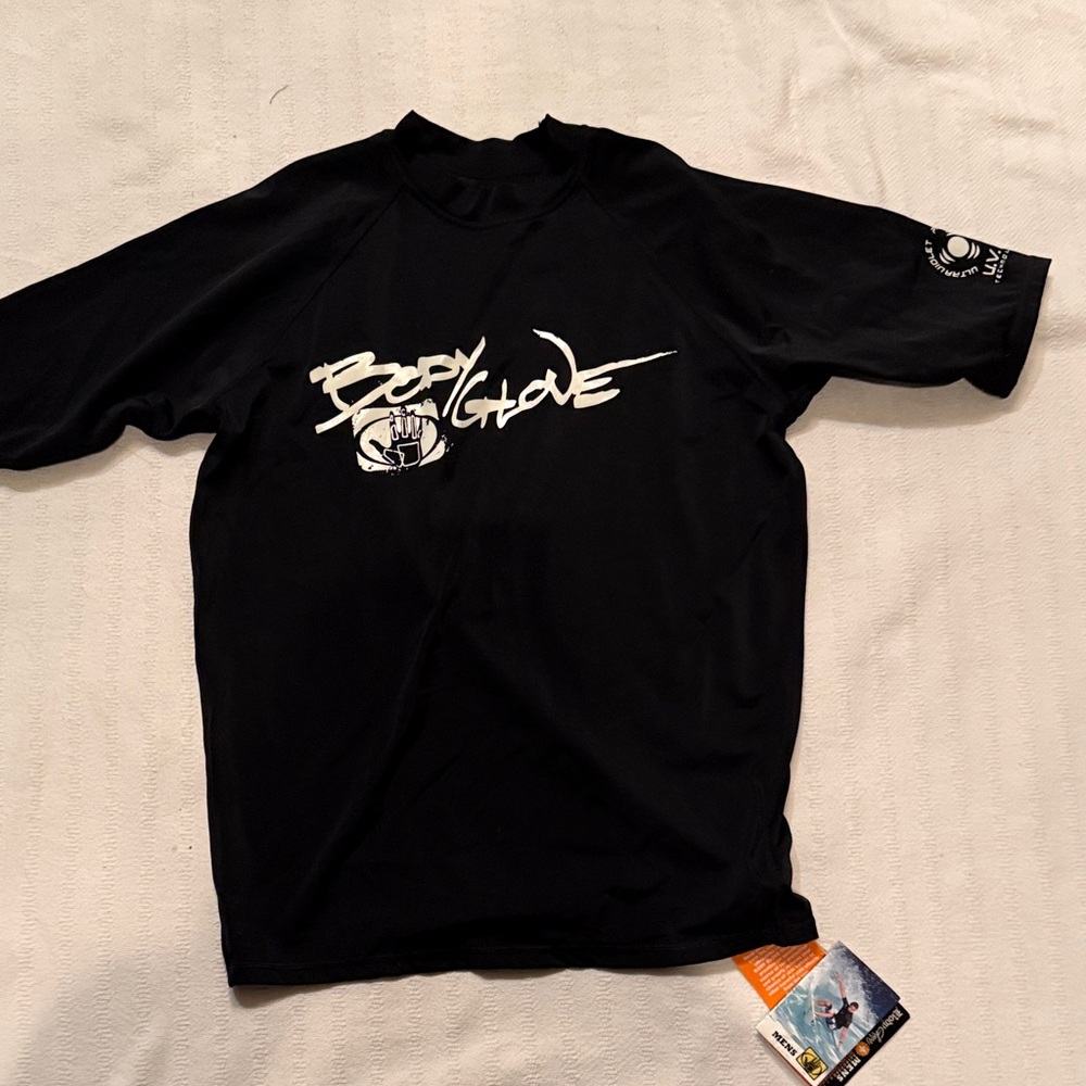 Body Glove Black Tee with White Logo